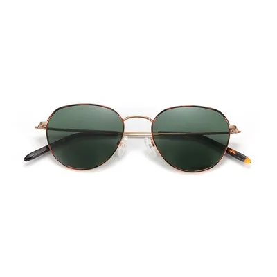 Ochelari de soare unisex rotunzi retro metal