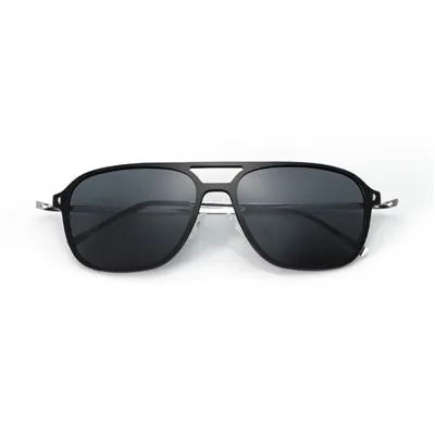 Unisex Clasic Dublu Punte Metal Ochelari de soare